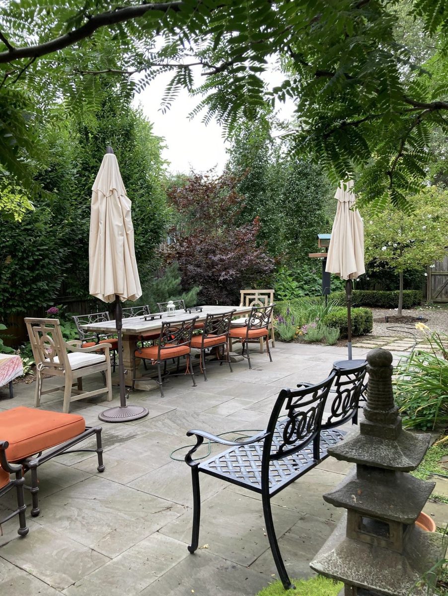 Outdoor dining patio