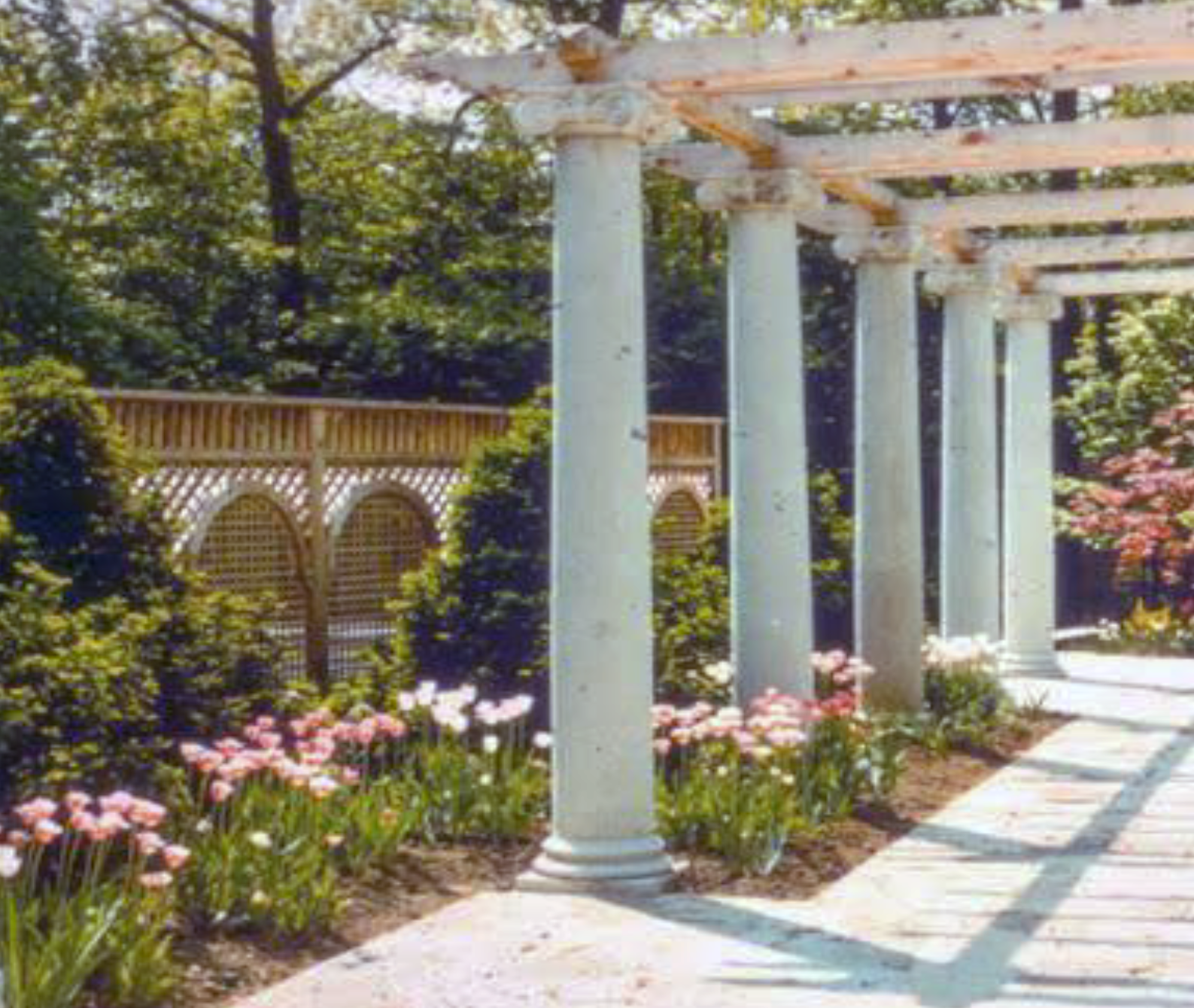 Wood arbor entry