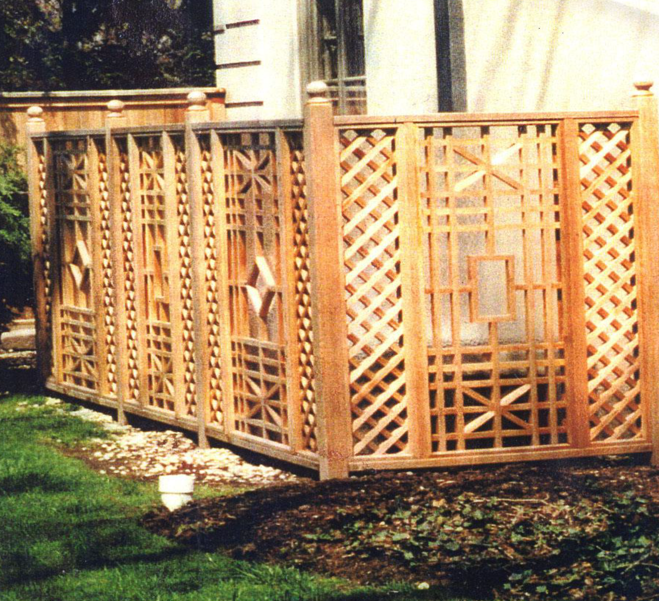 Wood deck patio